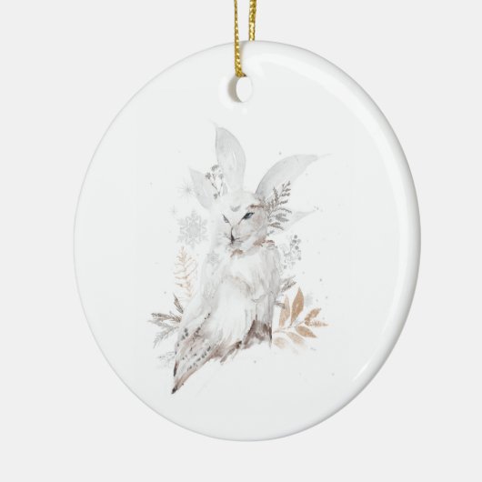 Winter Arctic Snow Owl Ornament (Links)