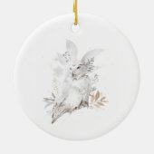 Winter Arctic Snow Owl Ornament (Achterkant)