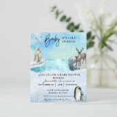 Winter Arctisch Dier Baby Het Is Koud Buiten Showe (Staand voorkant)