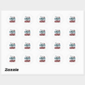Winter Art Kold Hands Warm Heart Ronde Sticker (Vel)