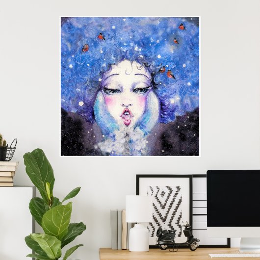 Winter Art Poster (Thuiskantoor)