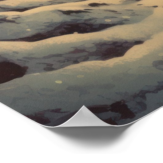 Winter Art Scene Poster (Hoek)