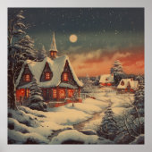 Winter Art Scene Poster (Voorkant)