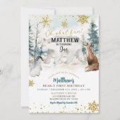 Winter Artic Polar Beer Een Verjaardag Kaart (Voorkant)