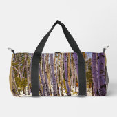 Winter Aspen Woodland – Violets, Greens, Yellows Plunjezak (Voorkant)