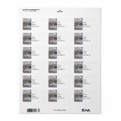 Winter at Finley Dam Address Label (Full Sheet)