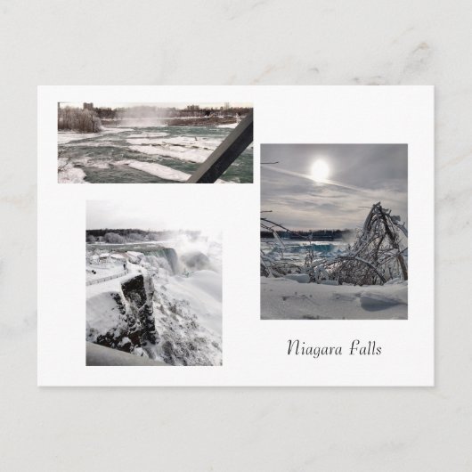 Winter at Niagara Falls  Briefkaart (Voorkant)
