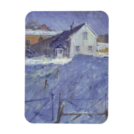 Winter at Silver Lodge Magneet (Verticaal)
