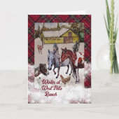 WinTER AT WEST HILLS RANCH Holiday Kaart (Voorkant)