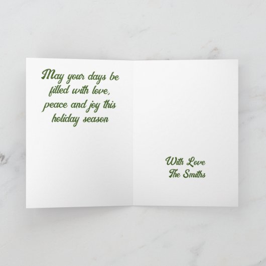 WinTER AT WEST HILLS RANCH Holiday Kaart (Binnen)