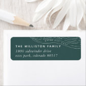 Winter Aurora Return Address Label (Insitu)