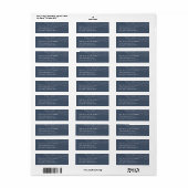 Winter Aurora Return Address Label (Full Sheet)