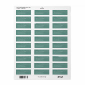 Winter Aurora Return Address Label (Full Sheet)
