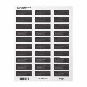 Winter Aurora Return Address Label (Full Sheet)