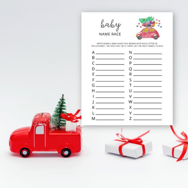 Winter auto baby naam race spel (Creator heeft geüpload)