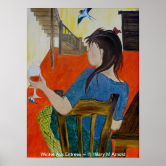 Winter Aux maakt originele Art print