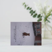 Winter Away Briefkaart (Staand voorkant)