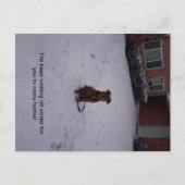 Winter Away Briefkaart (Voorkant)