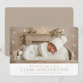 Winter Baby Aankondiging (Voorkant / Achterkant)