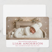 Winter Baby Aankondiging (Voorkant / Achterkant)