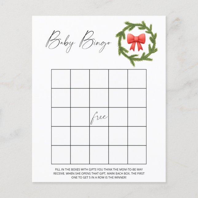 Winter baby bingo (Voorkant)