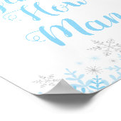 Winter Baby Boy Shower raad hoeveel spelbord Poster (Hoek)