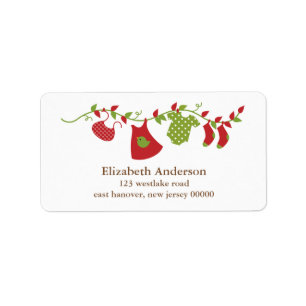 Winter Baby Clothesline Etiket