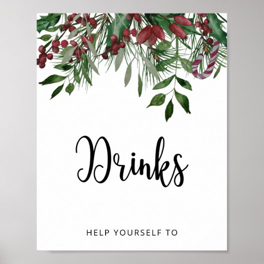 Winter baby Drankjes Poster (Voorkant)
