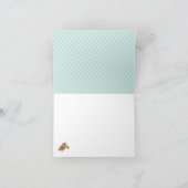 WINTER BABY FOX IN DIAPERS DANK U BEDANKKAART (Binnen)