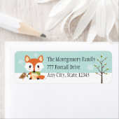 WINTER BABY FOX IN LUIERS ETIKET (Insitu)