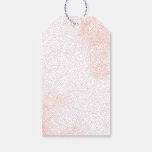 Winter Baby Girl Deer Baby shower Dank u Cadeaulabel (Achterkant)