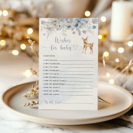 Winter baby herten baby shower wensen voor baby