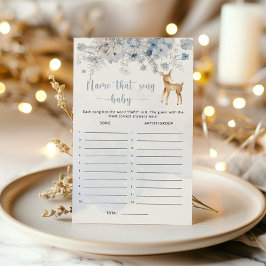 Winter baby herten Naam dat nummer baby shower spe