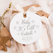 Winter Baby Het is koud buiten Baby shower Bedankjes Labels