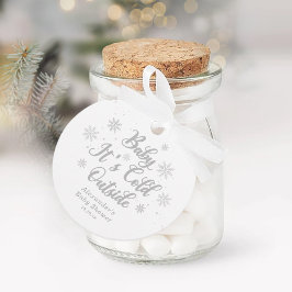 Winter Baby Het is koud buiten Baby shower Bedankjes Labels