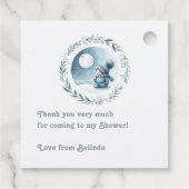 Winter "Baby Het is koud buiten" Baby shower Bedankjes Labels (Achterkant)
