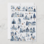 Winter Baby Het is koud buiten Baby shower Kaart (Achterkant)