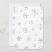 Winter Baby Het is koud buiten Baby shower Kaart (Achterkant)