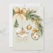 Winter Baby Het is koud buiten Baby shower Kaart (Achterkant)