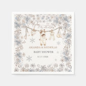 Winter Baby het is koud buiten Baby shower Servet (Voorkant)