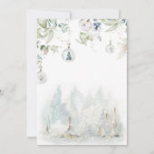 Winter Baby Het Is Koud Buiten Douche Uitnodiging (Achterkant)