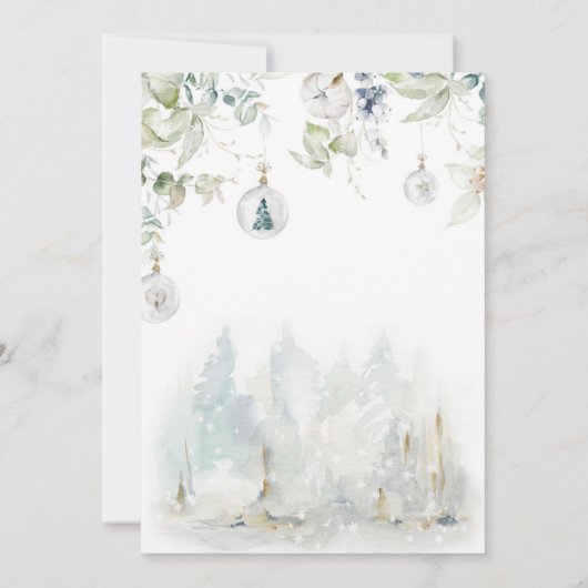 Winter Baby Het Is Koud Buiten Douche Uitnodiging (Achterkant)