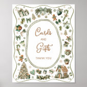 Winter Baby Het is koud Buiten Kaarten en geschenk Poster (Voorkant)