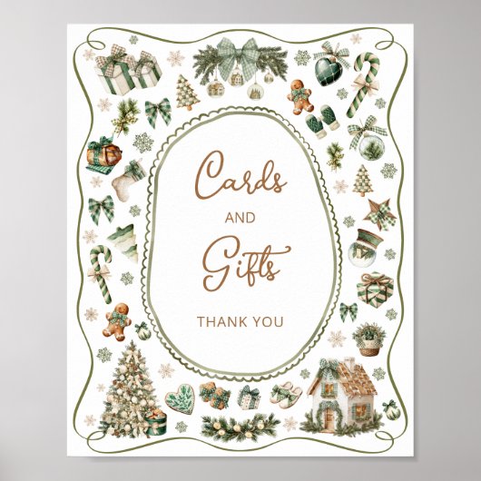 Winter Baby Het is koud Buiten Kaarten en geschenk Poster (Voorkant)