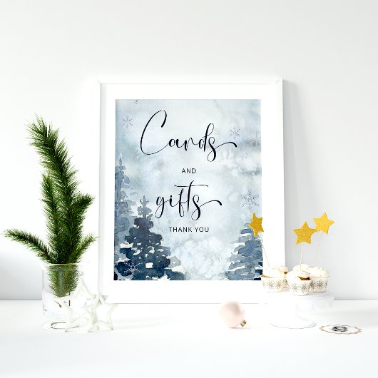 Winter baby Het is koud buiten Kaarten en gifs Poster