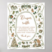 Winter Baby Het is koud buiten luierloof Poster (Voorkant)