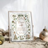 Winter Baby Het is koud buiten luierloof Poster