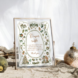 Winter Baby Het is koud buiten luierloof Poster