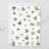 Winter Baby Het is Koud Evergreen Baby shower Kaart (Achterkant)