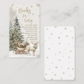 Winter Baby Het is koud, Snowflakes Baby shower Informatiekaartje (Voorkant / Achterkant)